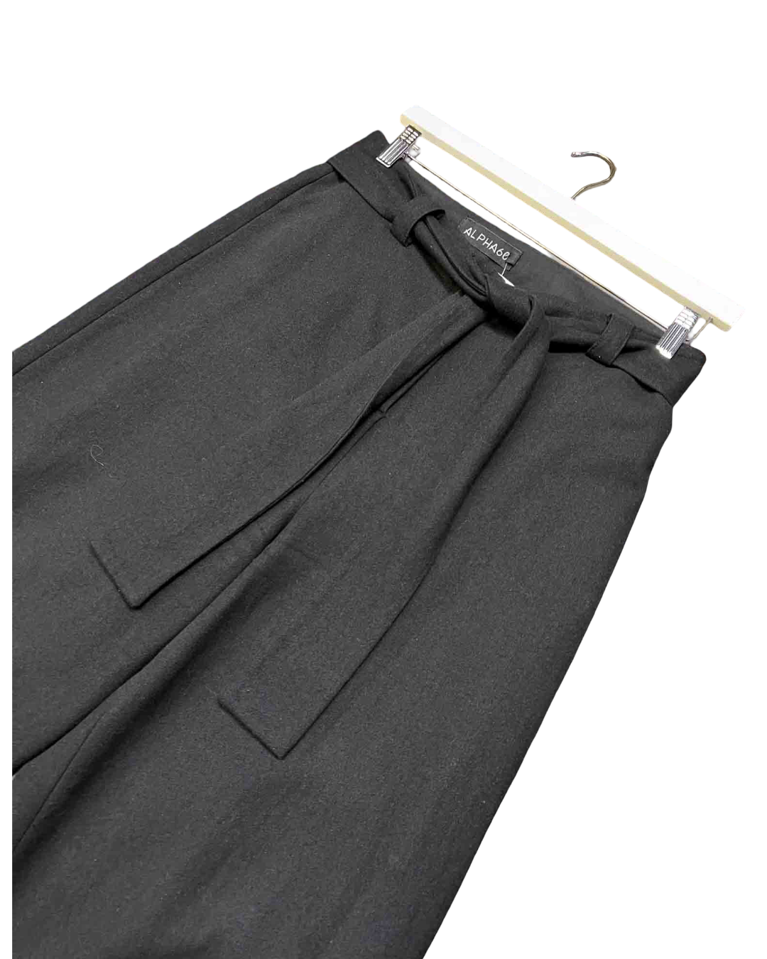Size S | Alpha60 Black Wool Blend Pants