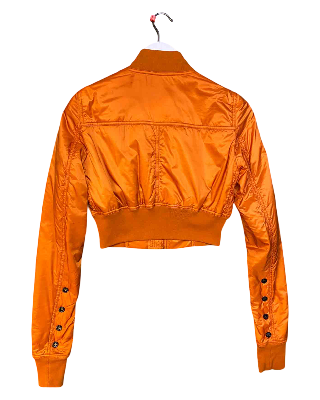 Size S | Rick Owens DRKSDW Orange Cropped Bomber Jacket