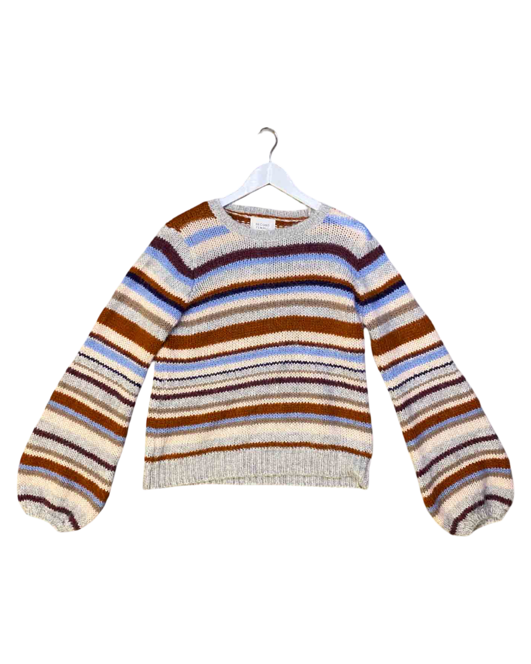 Size XL | Second Female Striped Alpaca Blend Jumper