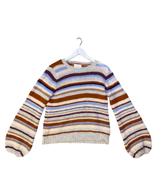 Size XL | Second Female Striped Alpaca Blend Jumper