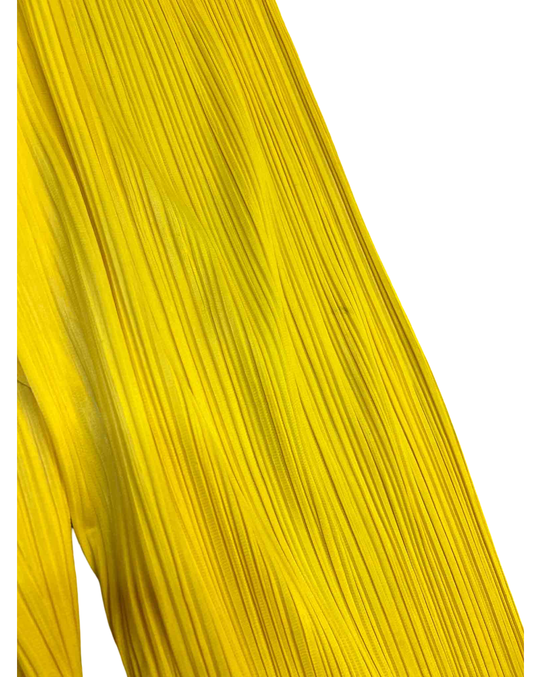 Size 1 (S) | Issey Miyake Pleats Please Yellow Straight-Leg Pants