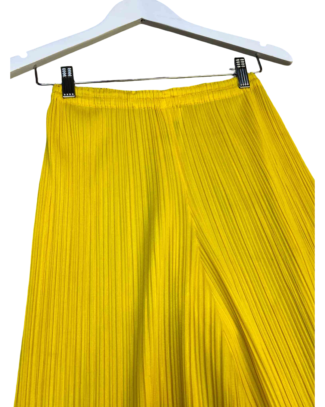 Size 1 (S) | Issey Miyake Pleats Please Yellow Straight-Leg Pants