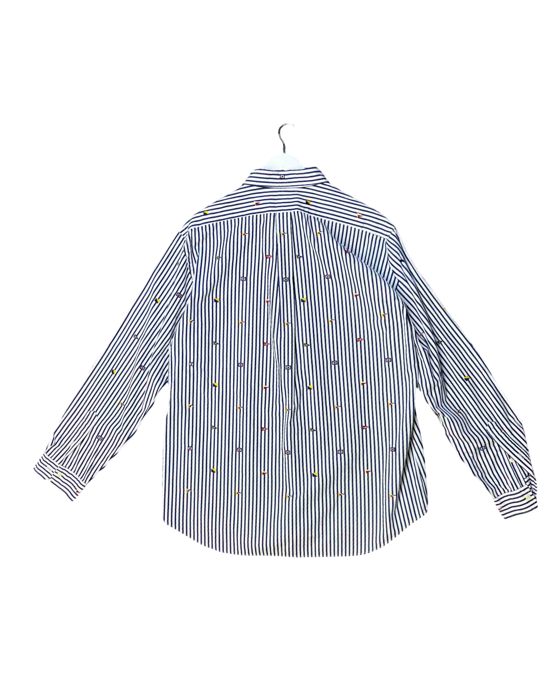 Size XXL | Ralph Lauren Blue and White Nautical Flags Shirt