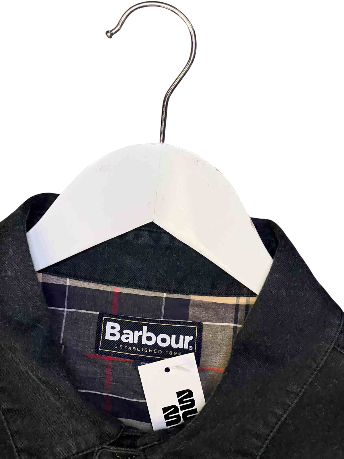 Size XXL | Barbour Speckled Midnight Cotton Outer Shirt