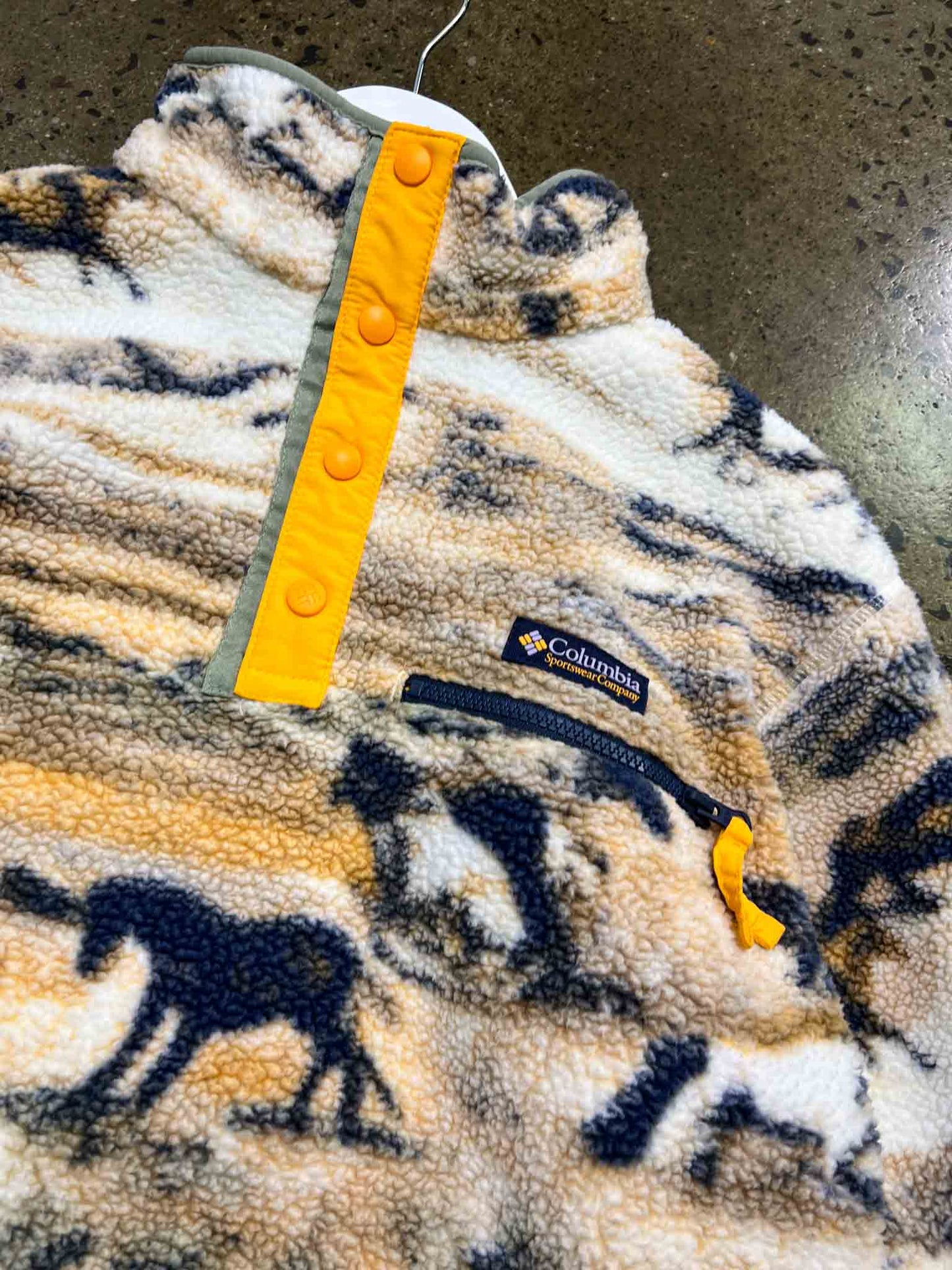 Size S | Columbia Helvetia II Printed Cropped Half Snap Fleece