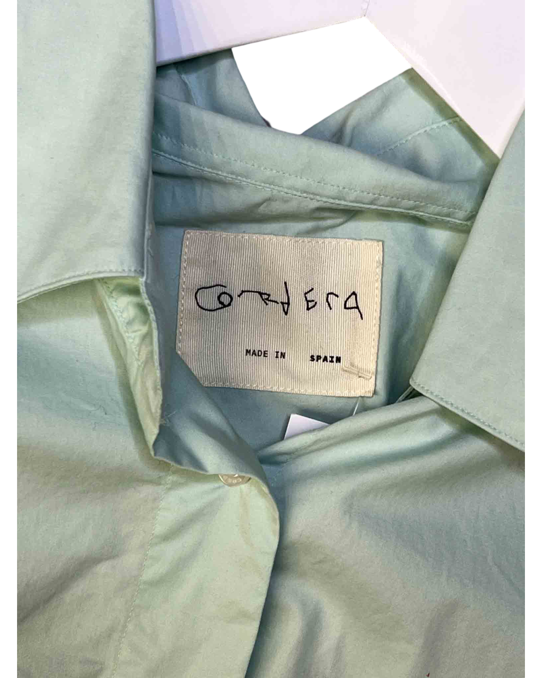 Size S | Cordera Mint Cotton Boxy Shirt