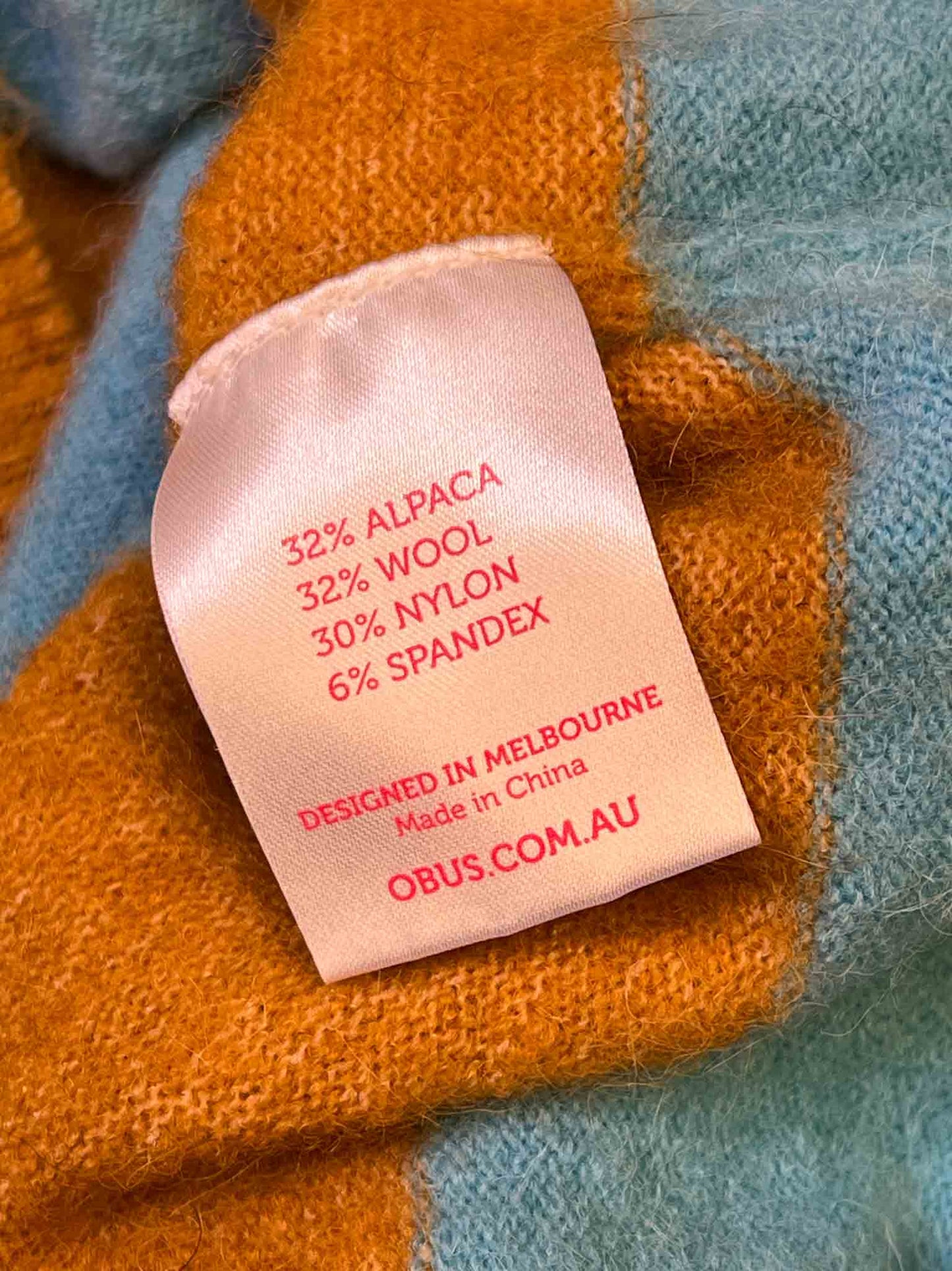 Size L | Obus Alpaca Blend Striped Vest