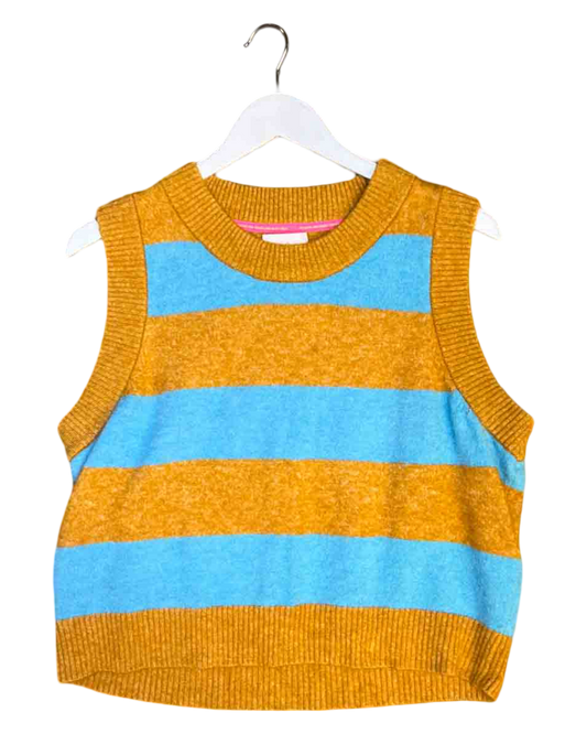 Size L | Obus Alpaca Blend Striped Vest