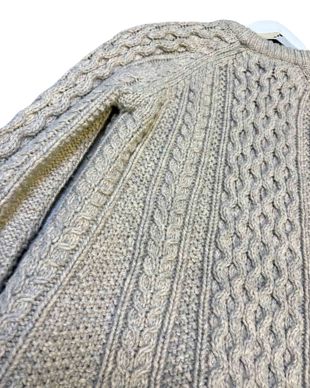 Size P (S) | Theory Grey Wool Cable Knit Jumper