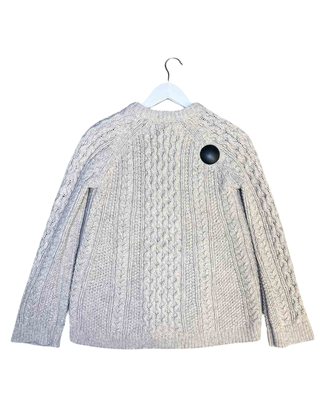 Size P (S) | Theory Grey Wool Cable Knit Jumper