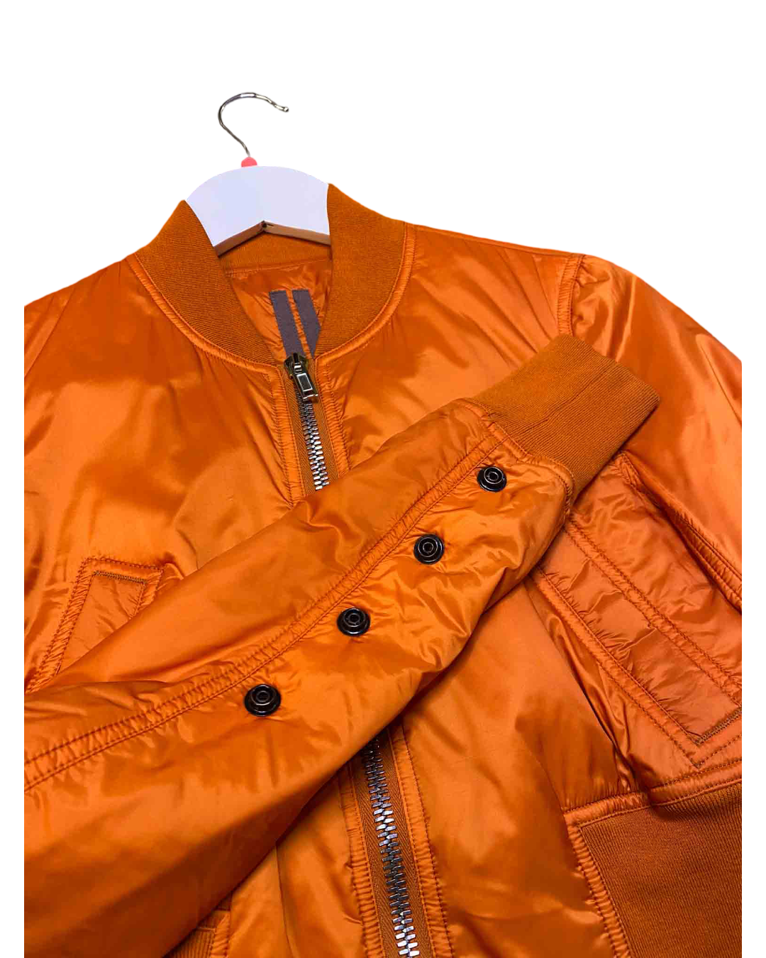 Size S | Rick Owens DRKSDW Orange Cropped Bomber Jacket