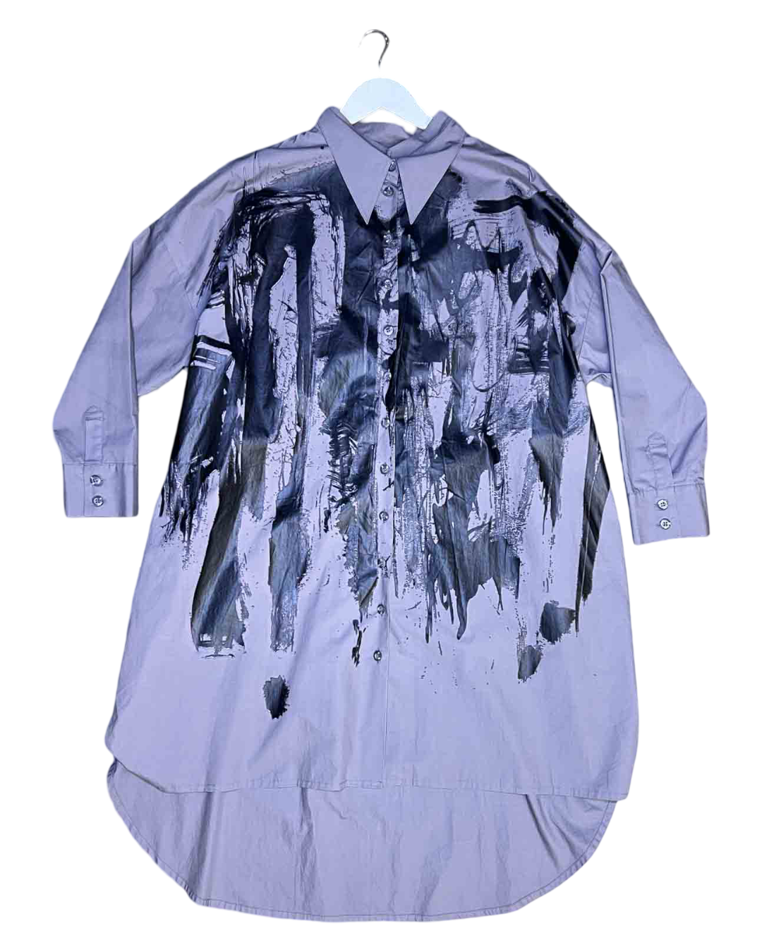 Size L | Dogstar Cotton Screenprinted Shrit Dress