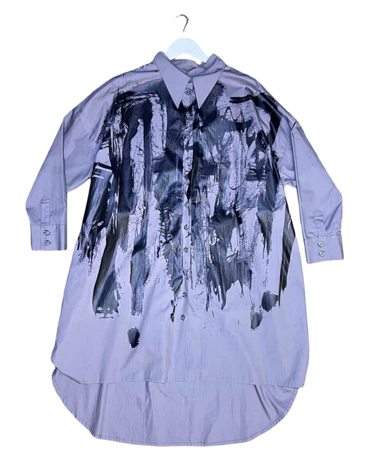 Size L | Dogstar Cotton Screenprinted Shrit Dress