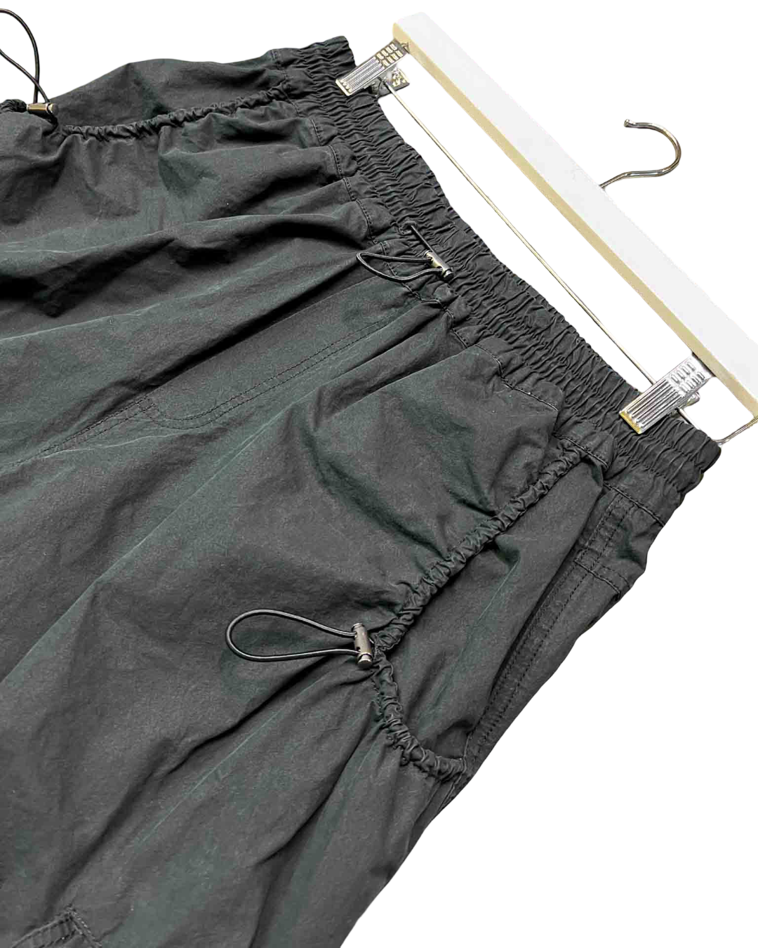Size S | Bassike Black Cargo Pants