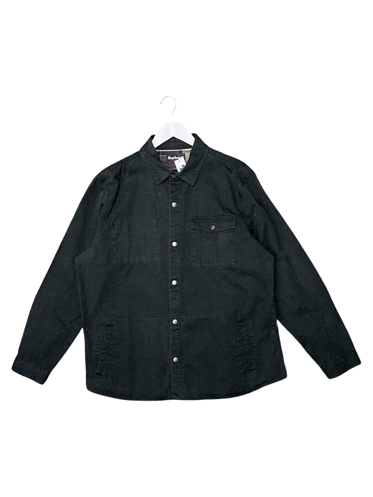 Size XXL | Barbour Speckled Midnight Cotton Outer Shirt