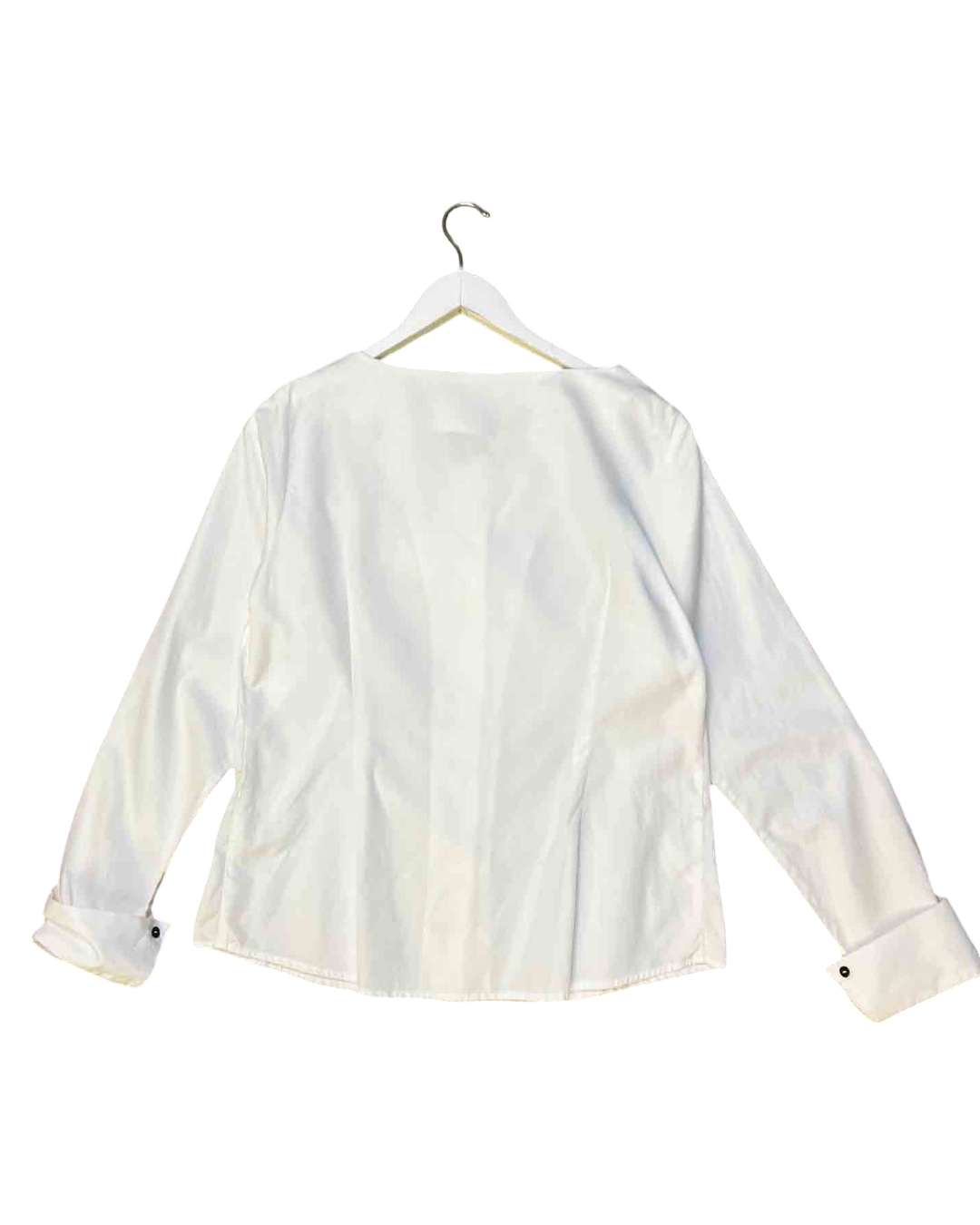Size 3 L) | Nicola Waite White Cotton Tassel Shirt