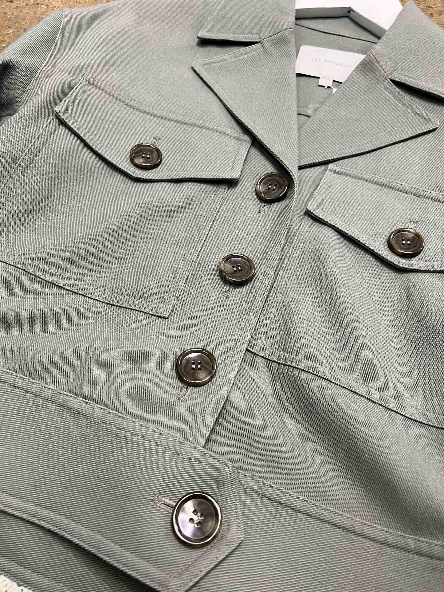 Size S | Lee Mathews Sage Utility Cropped Jacket