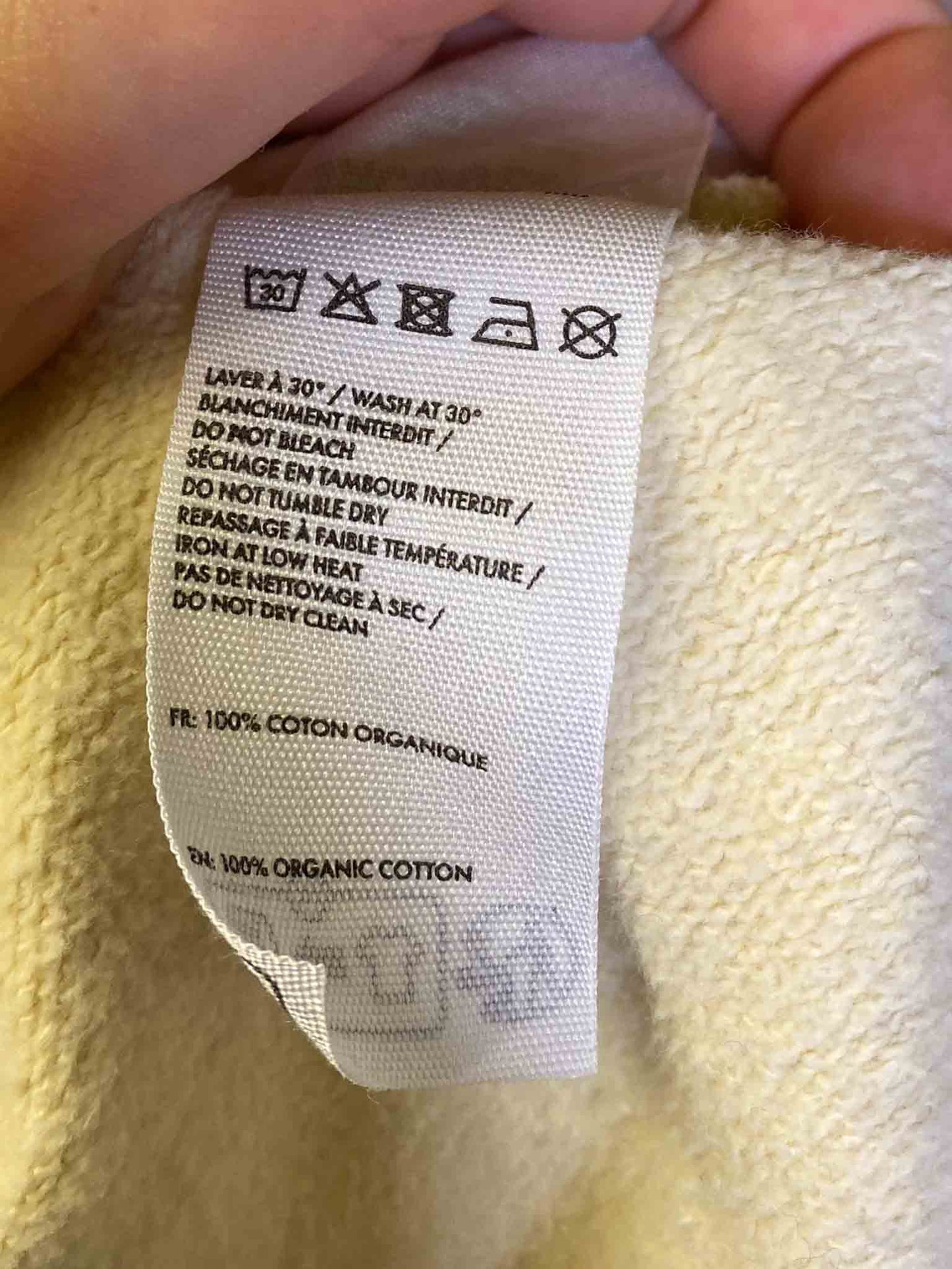 Size S | Jacquemus Cream Le Sweater Camargue Zippé Hoodie