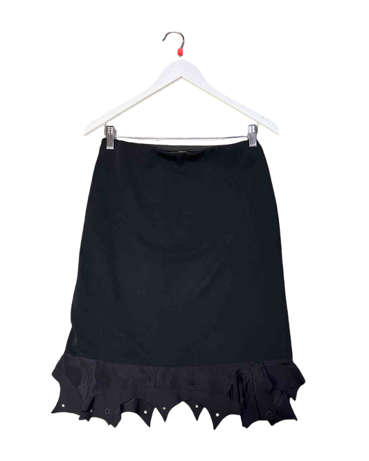 Size 34 (S) | Marithé + Francois Girbaud Black Pencil Skirt
