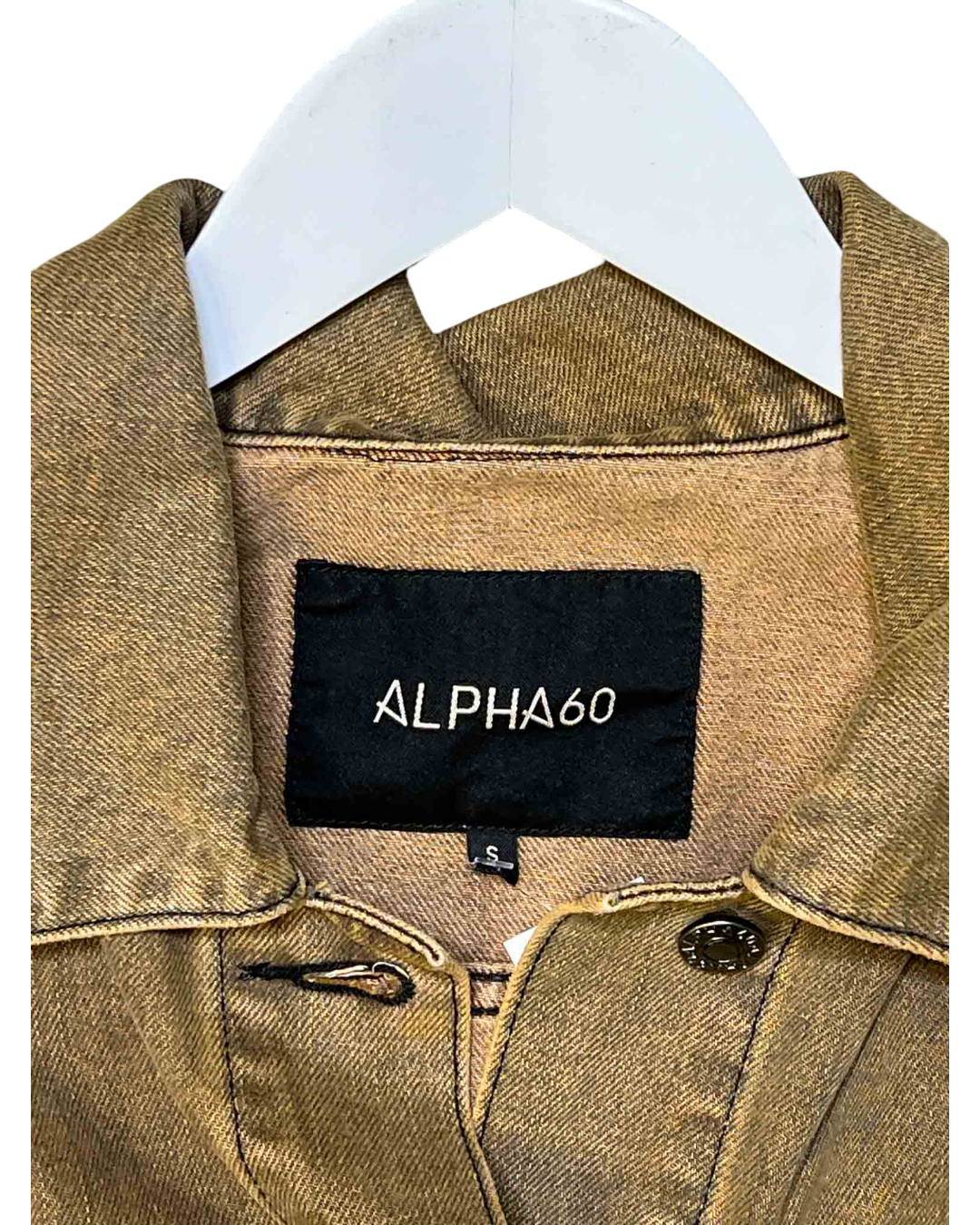 Size S | Alpha60 Brown Denim Jacket