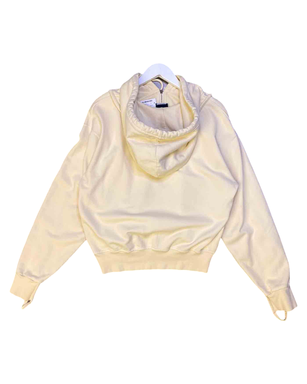 Size S | Jacquemus Cream Le Sweater Camargue Zippé Hoodie
