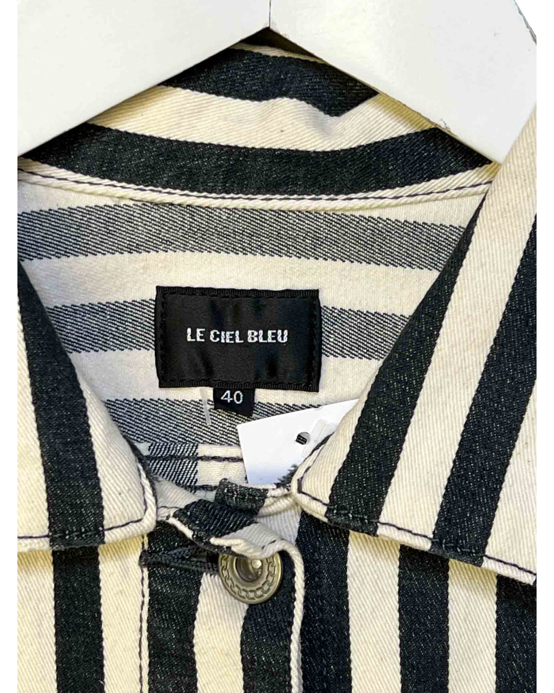 Size XS | Le Ciel Bleu Black and White Striped Jacket