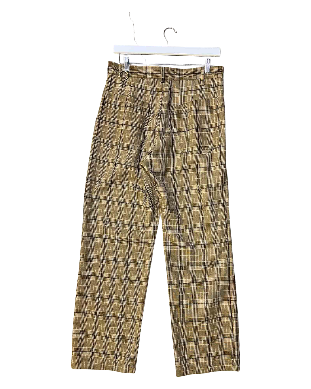 Size 48 (M) | Song For The Mute Brown Plaid Textured Pants