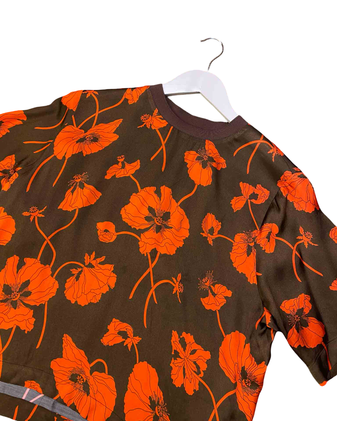 Size S | Alpha60 Brown Fragile Blooms Top