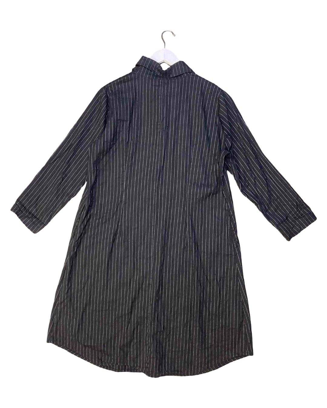 Size 16 (2XL) | Megan Salmon Lurex Pinstripe Dress