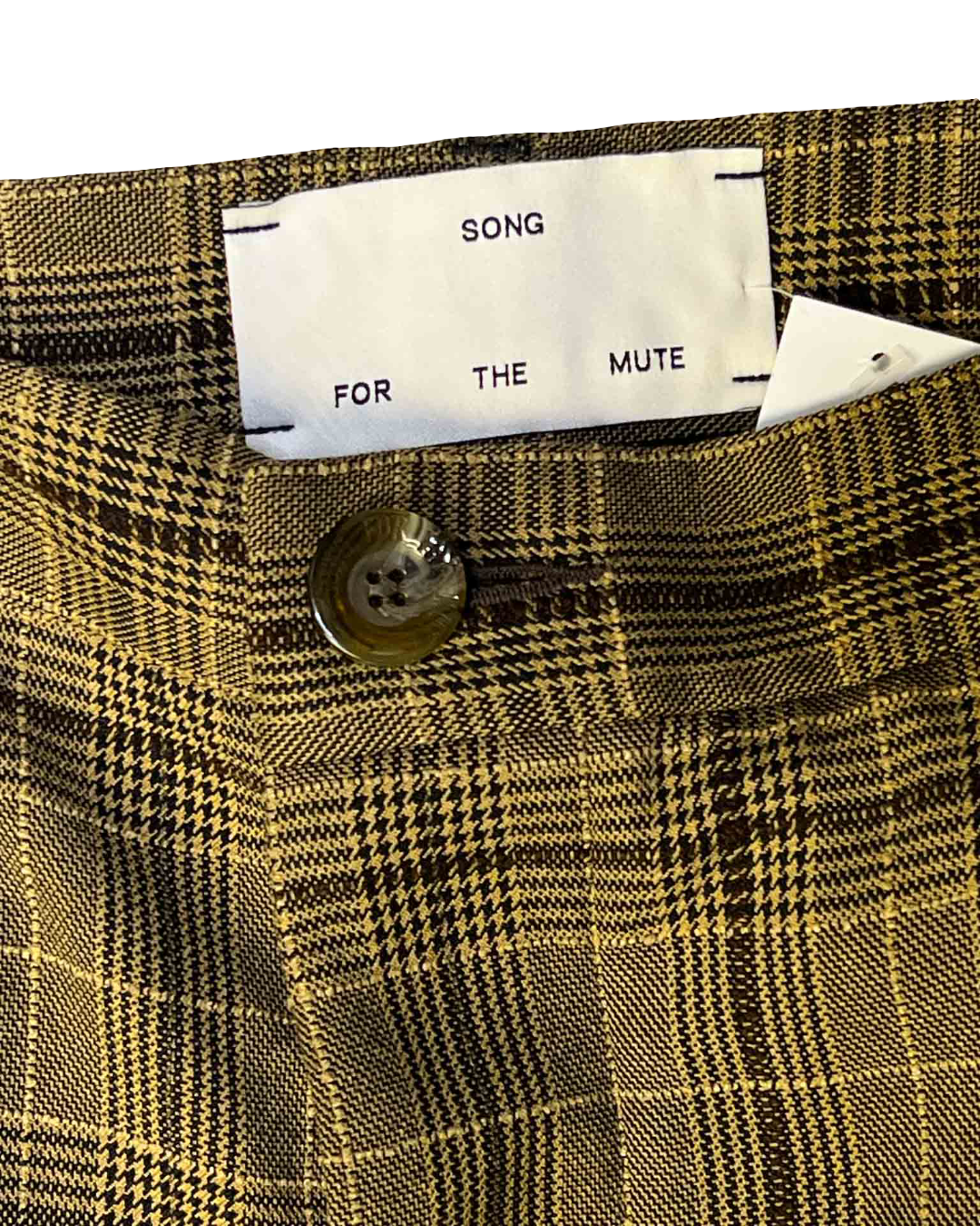 Size 48 (M) | Song For The Mute Brown Plaid Textured Pants