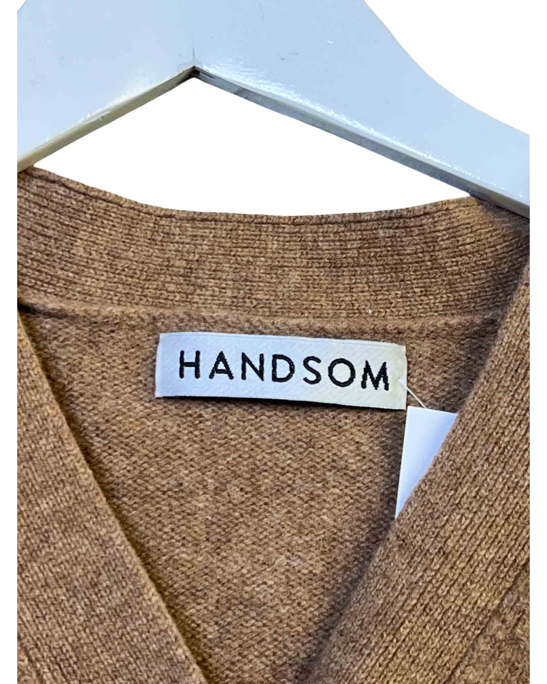 Size 10 (M) | Handsom Brown Lambswool Blend Cardigan