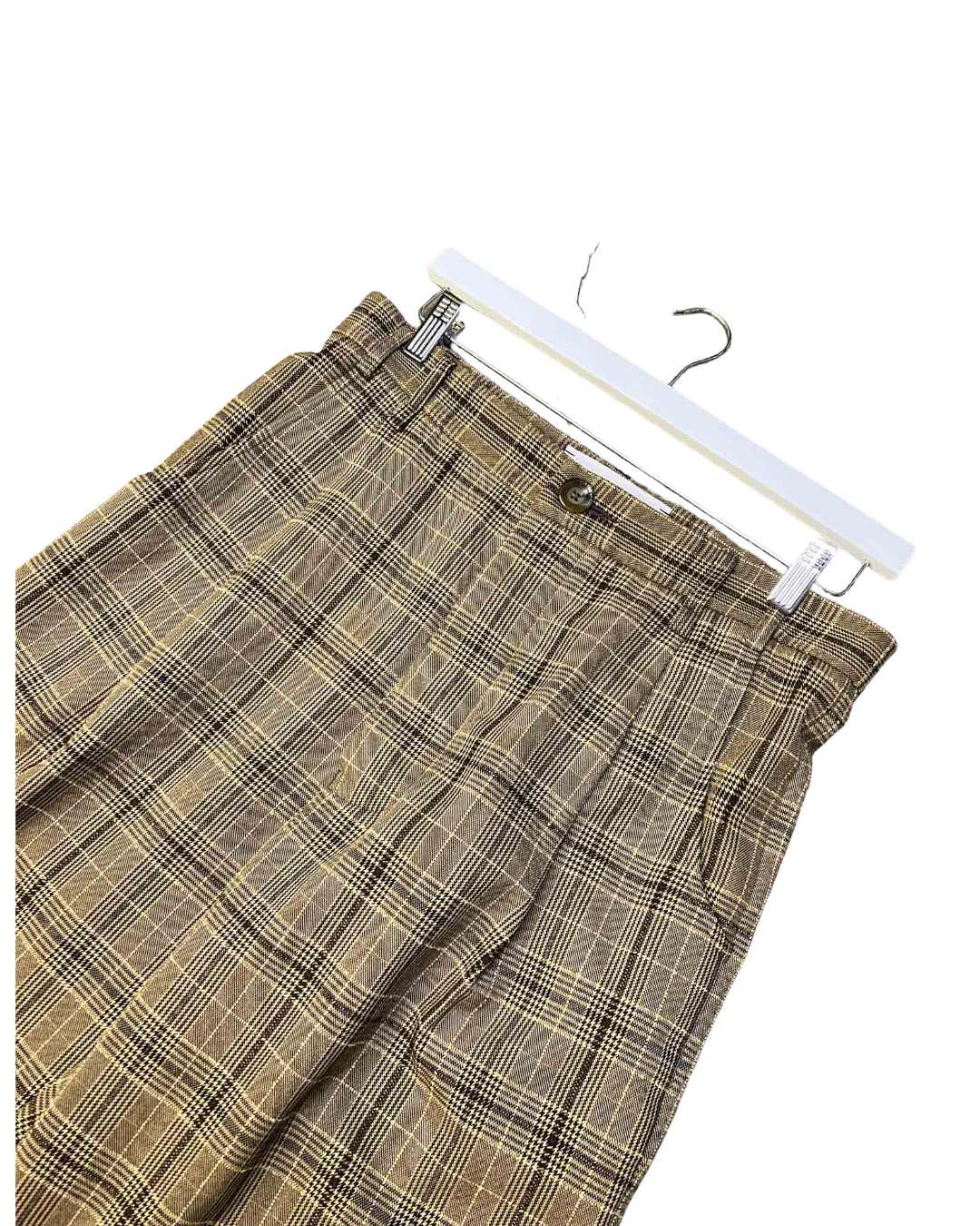 Size 48 (M) | Song For The Mute Brown Plaid Textured Pants