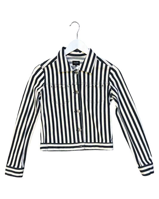 Size XS | Le Ciel Bleu Black and White Striped Jacket
