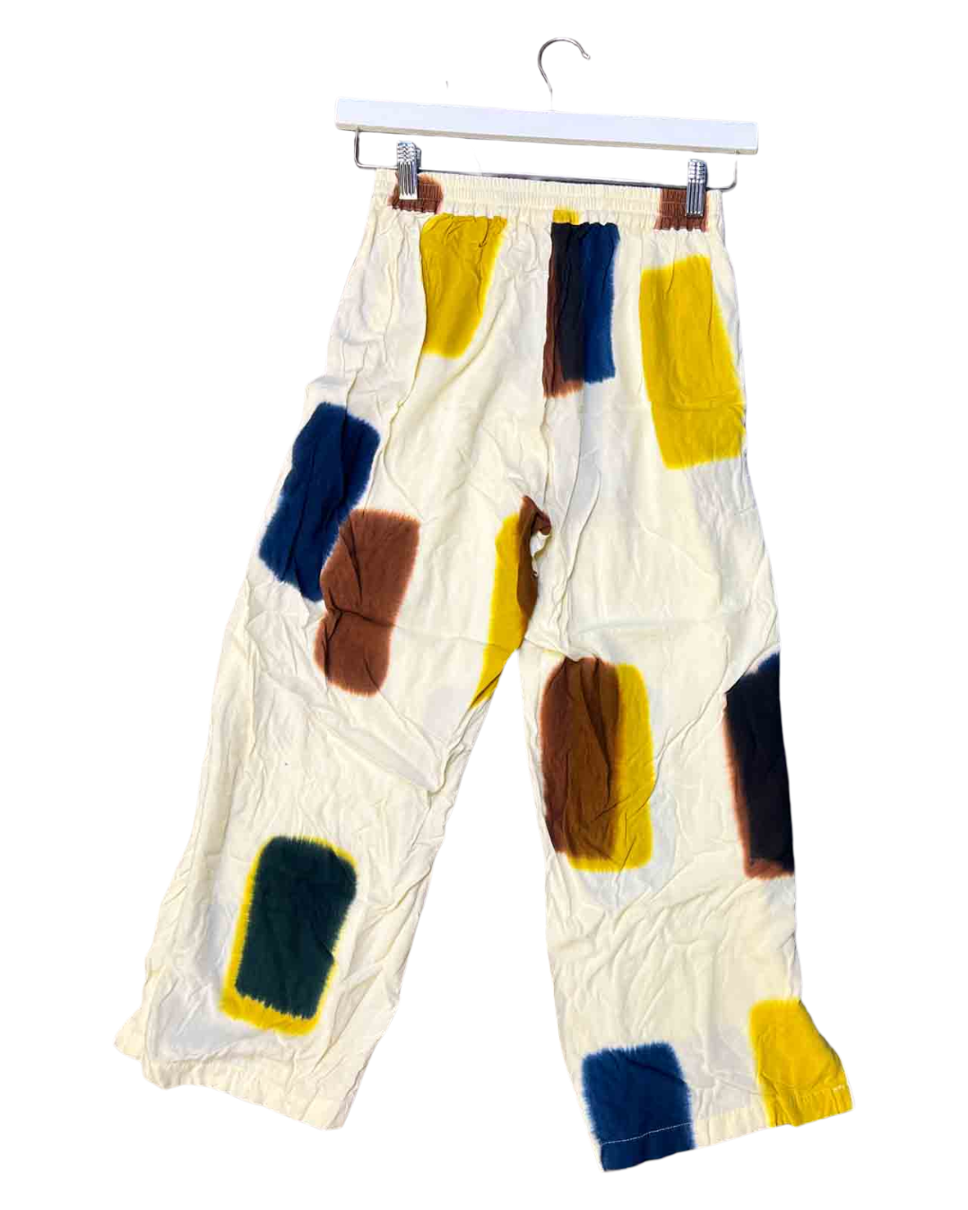 Size S | Suku Cream Dyed Splotch Pants