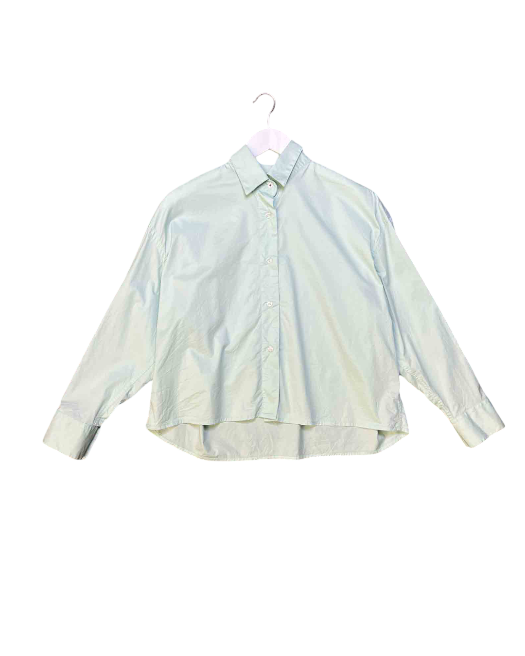 Size S | Cordera Mint Cotton Boxy Shirt