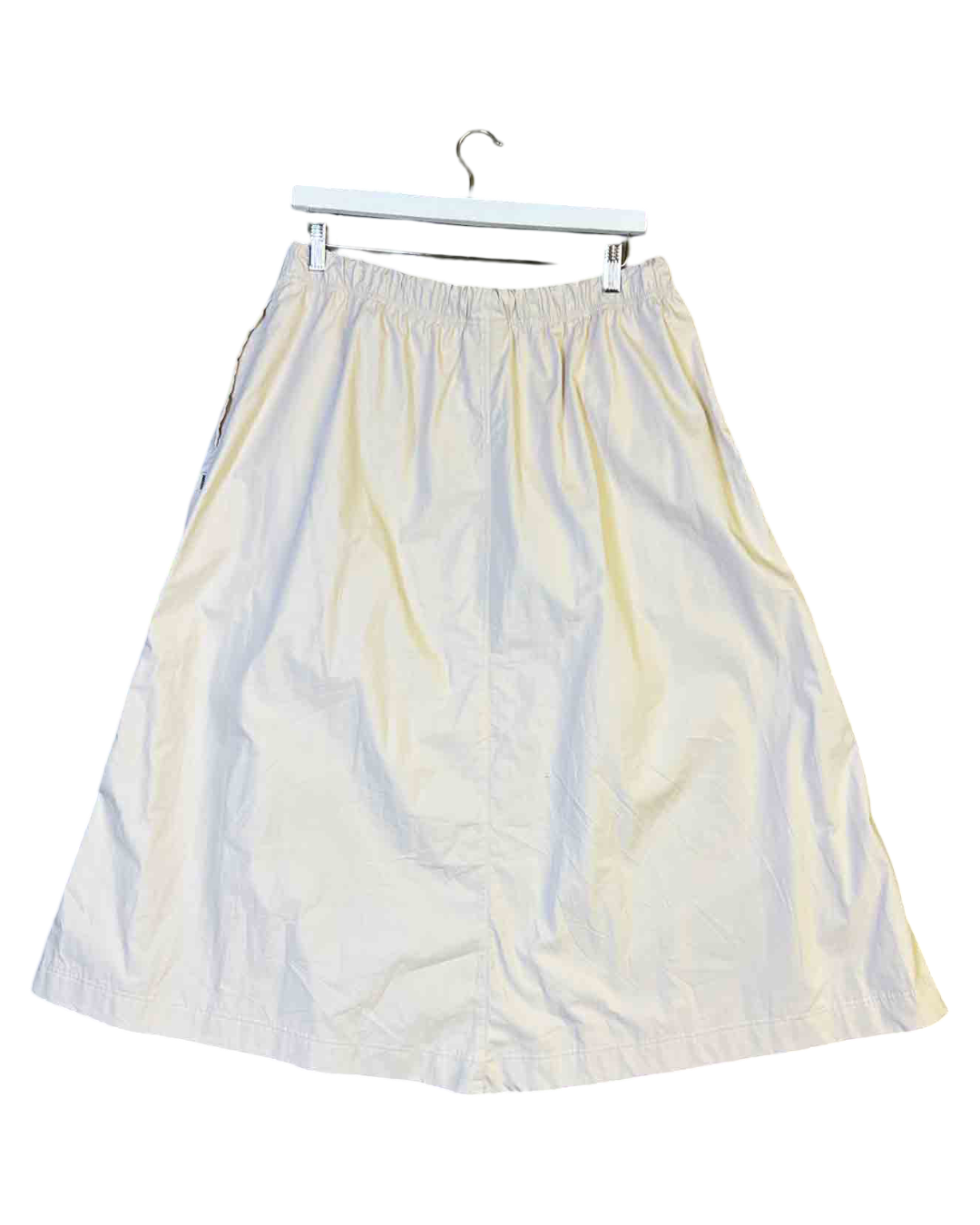 Size L | Wawwa Organic Cotton Cargo Midi Skirt