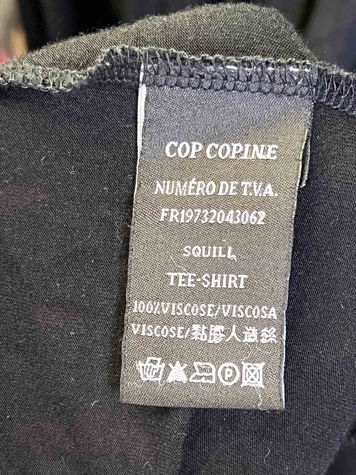 Size 3 (L) | Cop Copine Black Long-Sleeve Pin Top