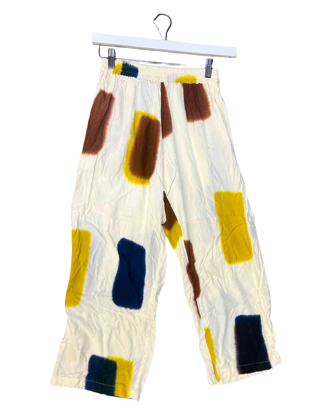 Size S | Suku Cream Dyed Splotch Pants