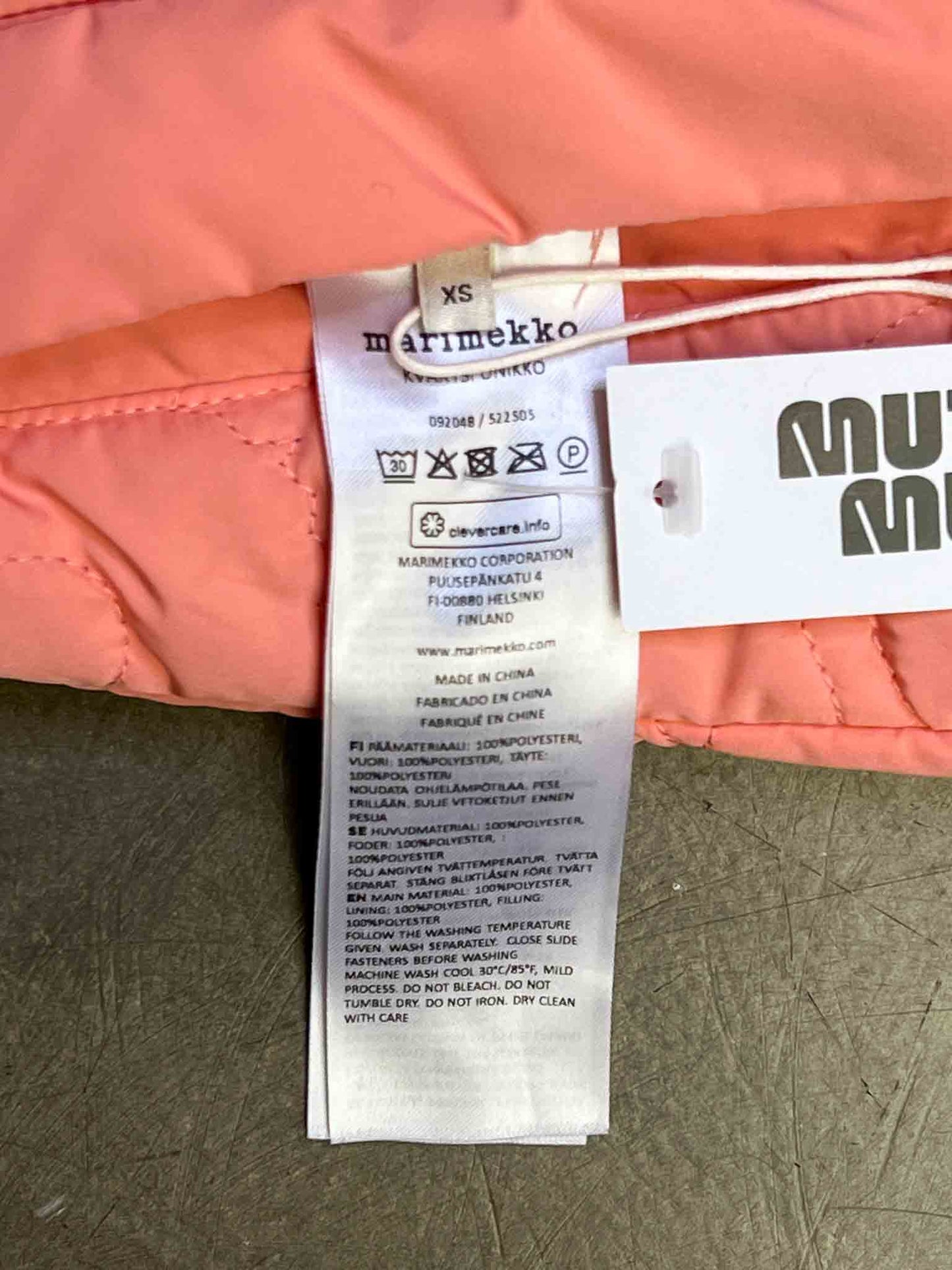 Size XS | Marimekko Reversible Kvartsi Unikko Vest