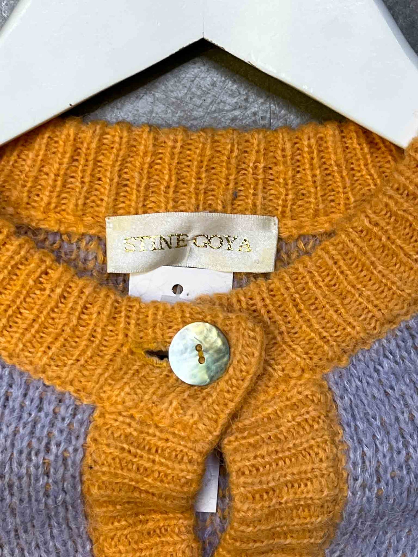 Size S | Stine Goya Alpaca Blend Check Cardigan