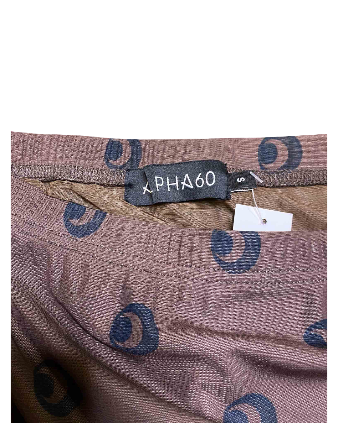 Size S | Alpha60 Brown Mesh Maxi Skirt