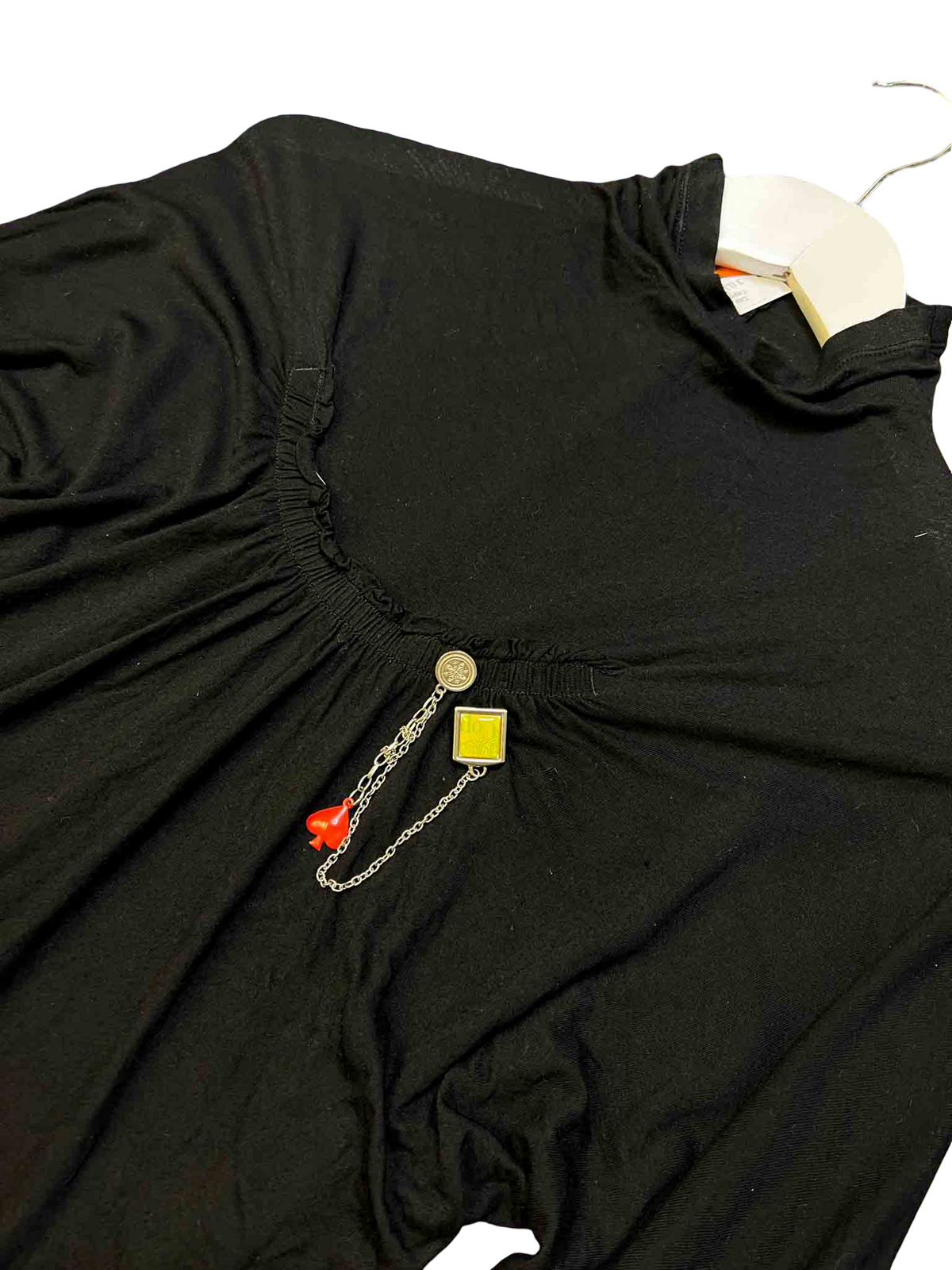 Size 3 (L) | Cop Copine Black Long-Sleeve Pin Top