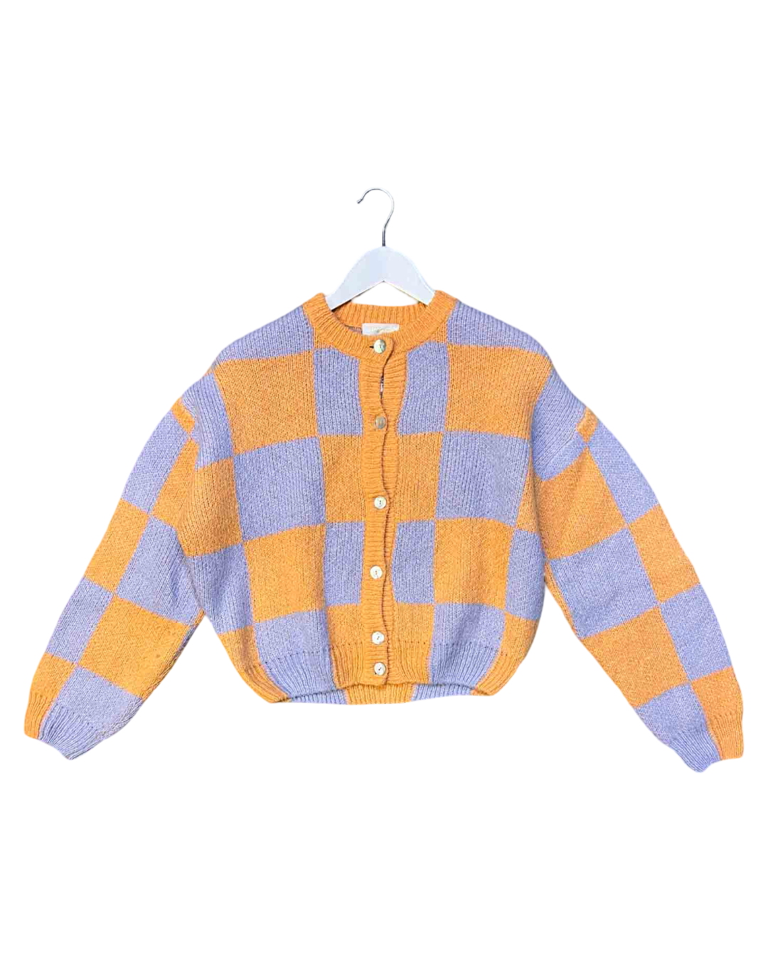 Size S | Stine Goya Alpaca Blend Check Cardigan