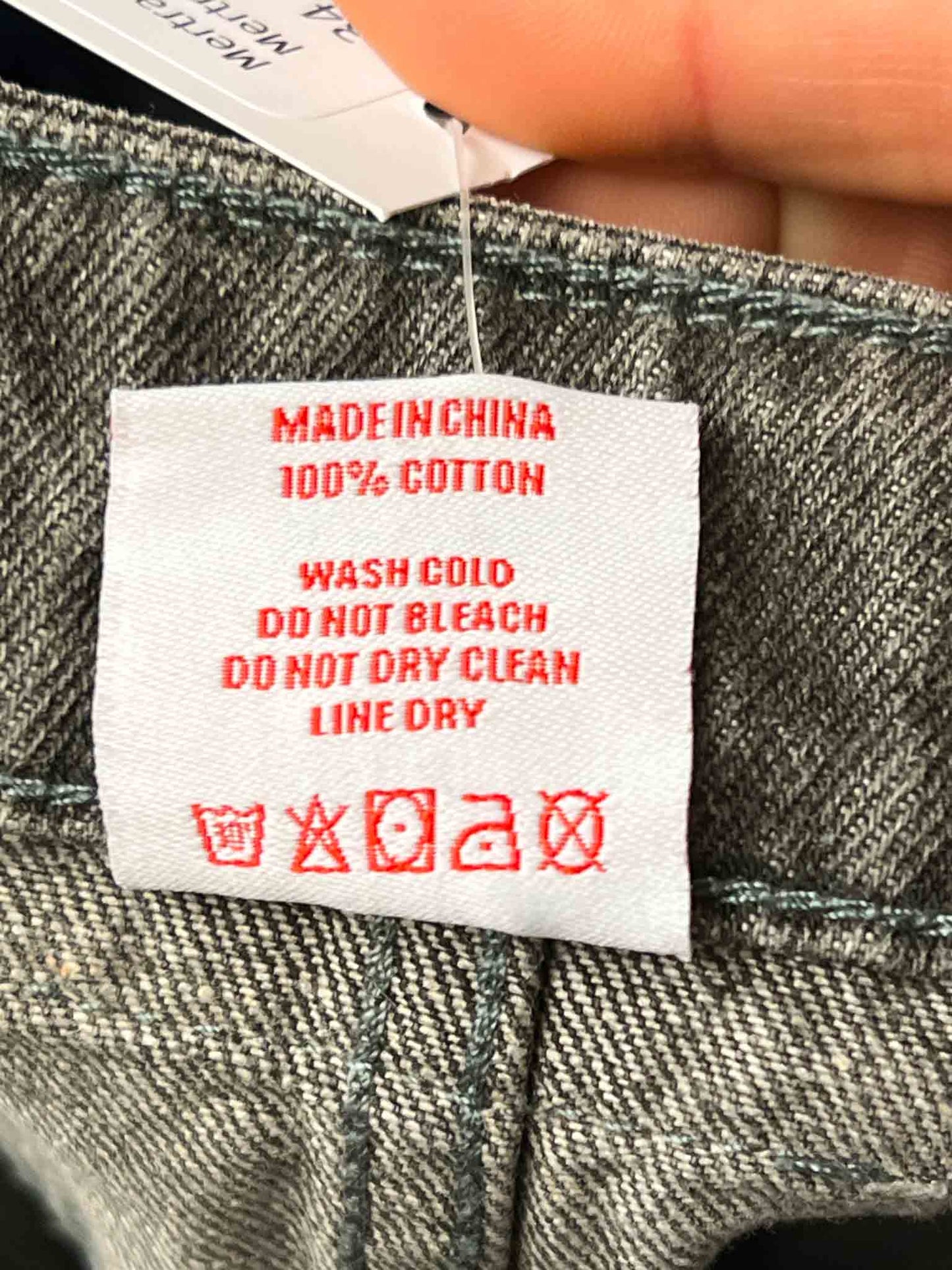 Size 34 | Mertra Mertra Acid Denim Jorts/ Shorts