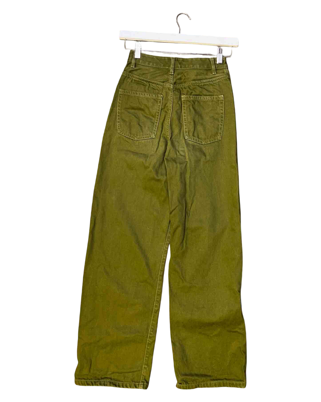 Size XS | Kowtow Organic Cotton Green Straight Leg Pants