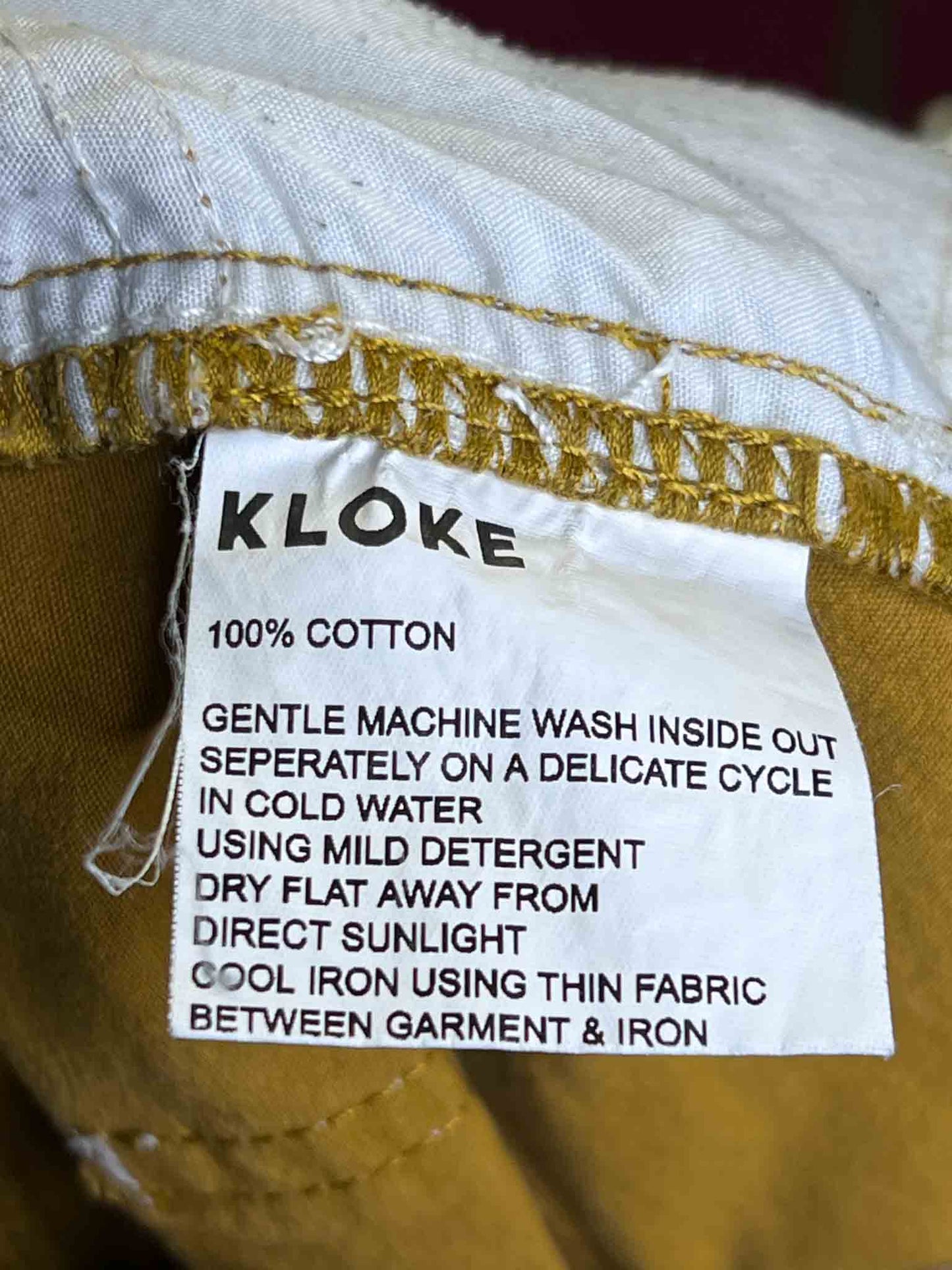 Size S | Kloke Cotton Camel Barrel Pants