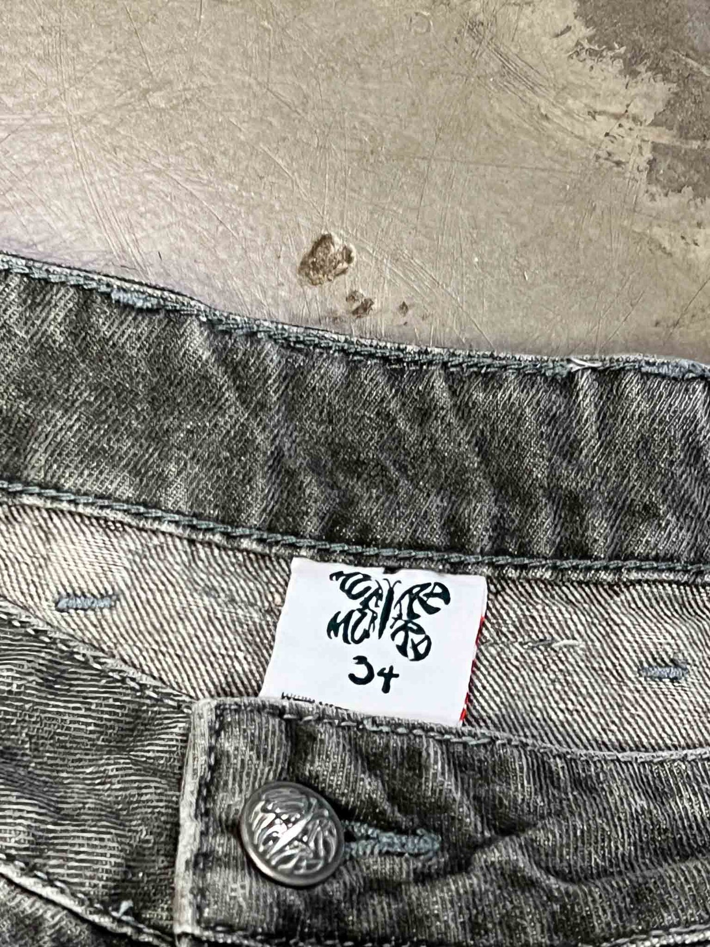 Size 34 | Mertra Mertra Acid Denim Jorts/ Shorts