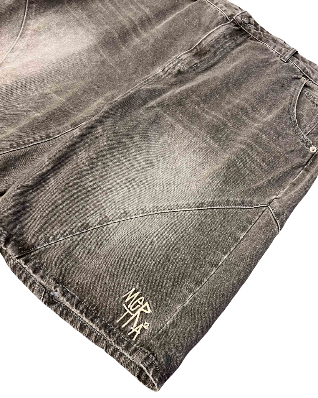 Size 34 | Mertra Mertra Acid Denim Jorts/ Shorts