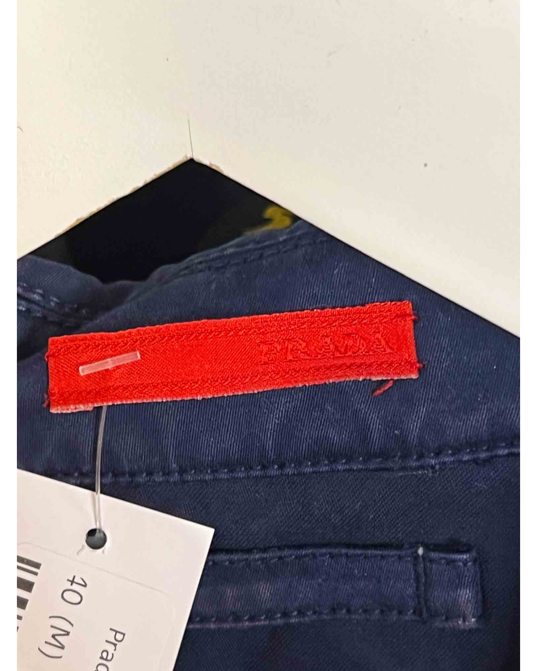 Size M | Prada Blue Cropped Utility Shirt