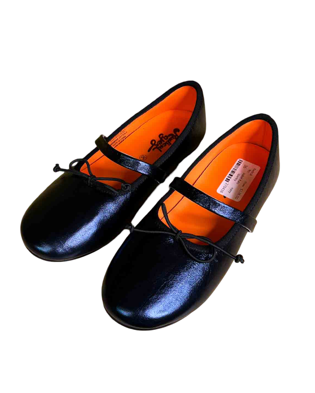 Size 36 | Radical Yes Navy Metallic Leather Blessed Ballet Flat